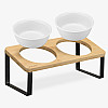 Navaris Cat Bowls - Σετ με 2 Ανταλλακτικά Μπολ Φαγητού και Νερού - 330 ml - White - 55229.01