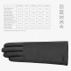 Navaris Γυναικεία Γάντια από Δέρμα Νάπα με Πλεκτή Μανσέτα - Small - Black - 54703.10.01