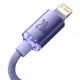 Baseus Crystal Shine Cable Type-C to Lightning PD 20W - Καλώδιο Δεδομένων και Γρήγορης Φόρτισης Type-C to Lightning 2M - Purple - CAJY000305