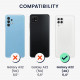 KW Samsung Galaxy A22 4G Θήκη Πορτοφόλι Stand Canvas - Grey / Black - 56246.22
