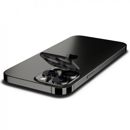 Spigen iPhone 13 Pro / 13 Pro Max Optik.TR Αντιχαρακτικό Γυαλί για την Κάμερα - 2 Τεμάχια - Black