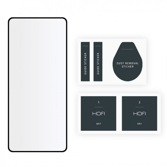 Hofi Xiaomi Poco M4 Pro 5G / Redmi Note 11S 5G Glass + 0.3mm 2.5D 9H Full Screen Tempered Glass Αντιχαρακτικό Γυαλί Οθόνης - Black