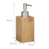 Relaxdays Σαπουνοθήκη Dispenser από Bamboo - Natural - 4052025202255