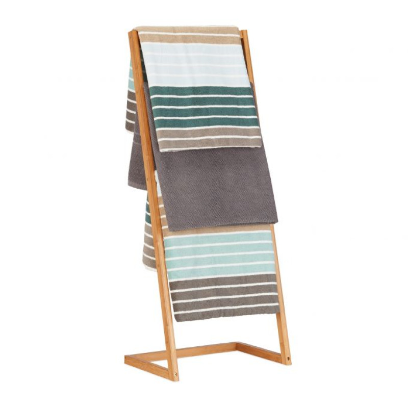 Relaxdays Σκάλα / Βάση Στήριξης για Πετσέτες - Brown - 4052025222338