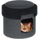 Relaxdays Σκαμπό / Σπηλιά για Γάτες - 40 x 36 cm - Grey - 4052025385101