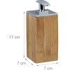 Relaxdays Σαπουνοθήκη Dispenser από Bamboo - Natural - 4052025205461