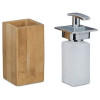 Relaxdays Σαπουνοθήκη Dispenser από Bamboo - Natural - 4052025205461