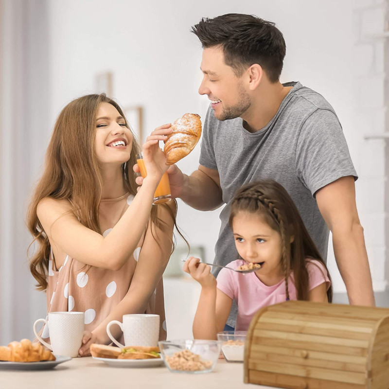Relaxdays Δοχείο Αποθήκευσης Ψωμιού με Συρόμενο Μπροστινό Καπάκι και Συρτάρι - Natural - 4052025202309 Relaxdays Δοχείο Αποθήκευσης Ψωμιού με Συρόμενο Μπροστινό Καπάκι και Συρτάρι - Natural - 4052025202309