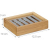 Relaxdays Βάση Σαπουνιού από Bamboo - Natural - 4052025202286