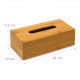 Relaxdays Ξύλινο Κουτί Αποθήκευσης για Χαρτομάντηλα - Natural - 4052025191412