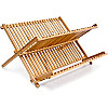 Relaxdays Στεγνωτήριο Πιάτων από Μπαμπού - Brown - 4052025140731