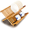 Relaxdays Στεγνωτήριο Πιάτων από Μπαμπού - Brown - 4052025140731