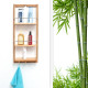 Relaxdays Επιτοίχιο Ράφι Μπάνιου με 3 Διαμερίσματα από Bamboo  - Natural - 4052025171636