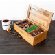 Relaxdays Κουτί Αποθήκευσης για Φακελάκια Τσάι με 4 Διαμερίσματα από Μπαμπού - Natural - 4052025188757