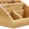 Relaxdays Ξύλινη Βάση Οργάνωσης Γραφείου από Bamboo - Natural - 4052025221874