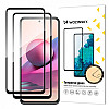 Wozinsky Xiaomi Redmi Note 10 / Note 10s / Poco M5s 9H Case Friendly Full Screen Full Glue Tempered Glass Αντιχαρακτικό Γυαλί Οθόνης - 2 Τεμάχια - Black