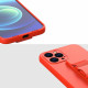 OEM Xiaomi Redmi Note 10 / Note 10s / Poco M5s Rope Case - Θήκη Σιλικόνης με Ρυθμιζόμενο Λουράκι - Red