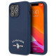 US Polo iPhone 13 Pro Max Silicone Collection Θήκη Σιλικόνης - Navy Blue / Navy - USHCP13XSFGV