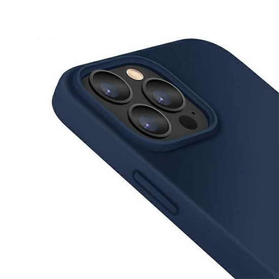 Uniq iPhone 13 Pro Max Lino Hue Θήκη Σιλικόνης - Marine Blue