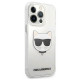 Karl Lagerfeld iPhone 13 Pro Max - Choupette Head Σκληρή Θήκη με Πλαίσιο Σιλικόνης - Διάφανη - KLHCP13XCTR