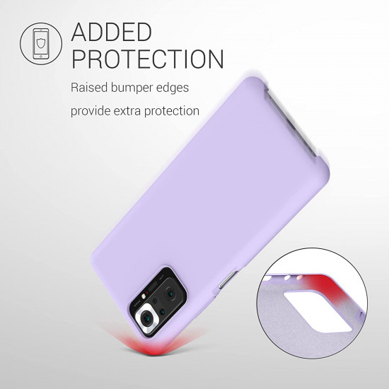 KW Xiaomi Redmi Note 10 Pro Θήκη Σιλικόνης Rubber TPU - Lavender - 54553.108