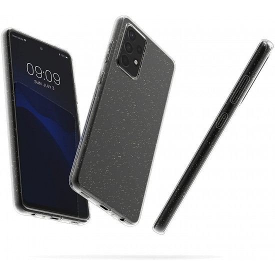 KW Samsung Galaxy A52 / A52 5G / A52s 5G Θήκη Σιλικόνης TPU Design Glitter Uniform - Διάφανη - 56634.01