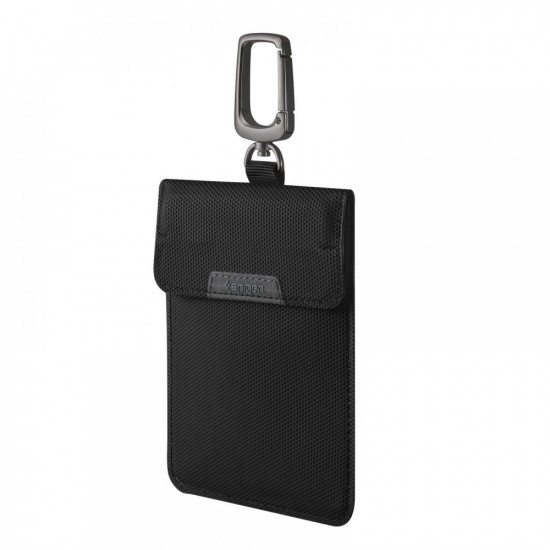 Spigen Faradaya Pouch RFID Signal Blocker Θήκη για Κλειδί Αυτοκινήτου Keyless Go - Black