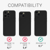 Kalibri iPhone 13 Θήκη Flip από Γνήσιο Δέρμα - Black - 56410.01