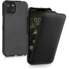 Kalibri iPhone 13 Θήκη Flip από Γνήσιο Δέρμα - Black - 56410.01
