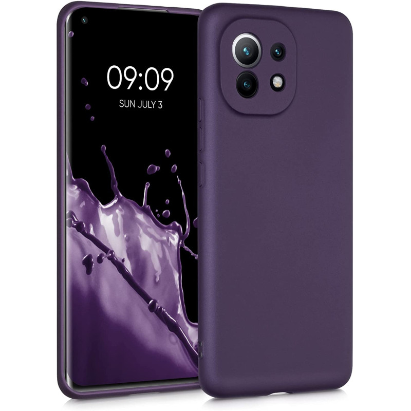 KW Xiaomi Mi 11 Θήκη Σιλικόνης TPU - Metallic Berry - 54189.115