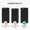 KW iPhone 13 Θήκη Σιλικόνης TPU Design Glitter Uniform - Διάφανη - 56798.01