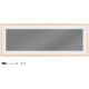 Navaris Μαγνητικός Γυάλινος Πίνακας με Ξύλινο Πλαίσιο - 80 x 30 cm - White / Grey / Light Brown - 56077.2.22