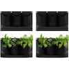 Navaris Σετ με 4 Κρεμαστές Ζαρντινιέρες από Τσόχα - Black - 55923.01