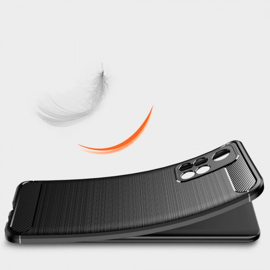 Tech-Protect Xiaomi Poco M4 Pro 5G / Redmi Note 11S 5G Θήκη Rugged Carbon TPU - Black