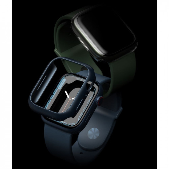 Ringke Θήκη Apple Watch 7 / 8 / 9 - 45 mm Slim - 2 Τεμάχια - Διάφανο - Metallic Blue