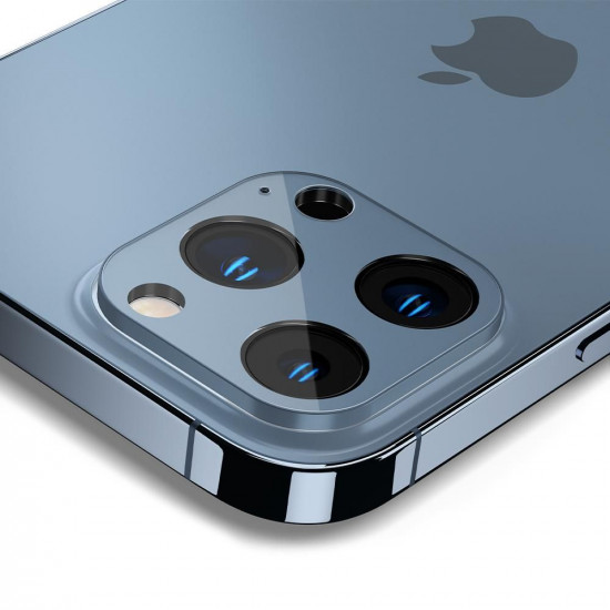 Spigen iPhone 13 Pro / 13 Pro Max Aparatu Optik.TR Αντιχαρακτικό Γυαλί για την Κάμερα - 2 Τεμάχια - Sierra Blue