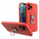 OEM iPhone 13 Pro Ring Case - Θήκη Σιλικόνης με Δαχτυλίδι Συγκράτησης - Red