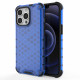 OEM iPhone 13 Pro Honeycomb Σκληρή Θήκη με Πλαίσιο Σιλικόνης - Blue