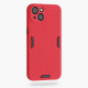 KW iPhone 13 Θήκη Σιλικόνης TPU Design Relief Pattern - Red / Black - 56701.09