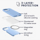 KW iPhone 13 Pro Θήκη Σιλικόνης Rubber TPU με MagSafe - Light Blue Matte - 56560.58