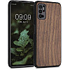 KW Xiaomi Poco M3 Pro 5G Θήκη από Φυσικό Ξύλο - Dark Brown - 56464.18