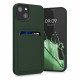 KW iPhone 13 Θήκη Σιλικόνης TPU με Υποδοχή για Κάρτα - Dark Green - 55955.80