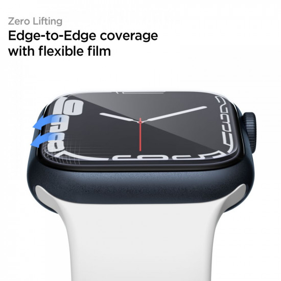 Spigen Προστασία Οθόνης Apple Watch 4 / 5 / 6 / SE / 7 / 8 - 44 / 45 mm - Neo Flex Προστατευτική Μεμβράνη Οθόνης - 3 Τεμάχια - Clear