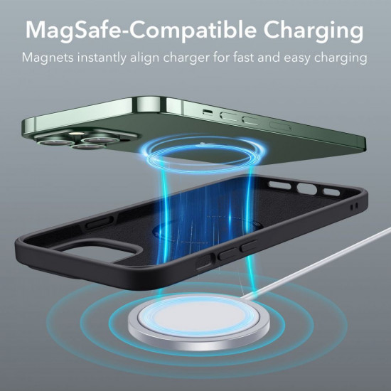ESR iPhone 13 Pro Max Cloud Θήκη Σιλικόνης με MagSafe - Black