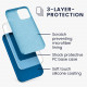KW iPhone 12 / iPhone 12 Pro Θήκη Σιλικόνης Rubber TPU - Blue Reef - 52641.228