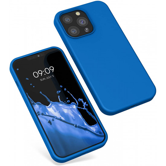 KW iPhone 13 Pro Θήκη Σιλικόνης Rubberized TPU - Blue Reef - 55880.228