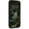 KW iPhone 13 Pro Max Θήκη από Φυσικό Ξύλο Design Maya Calendar Art - Light Brown / Black - 55980.05