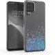 KW Samsung Galaxy A22 4G Θήκη Σιλικόνης TPU - Design Snowglobe Stars - Light Blue - Διάφανη - 56640.01
