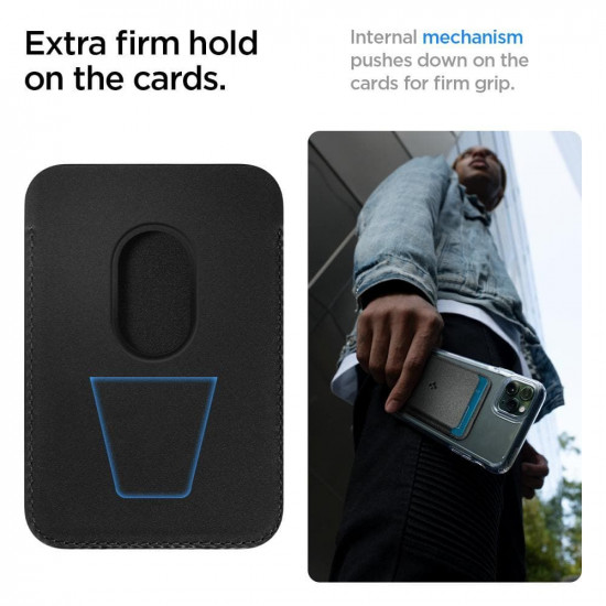 Spigen Valentinus MagSafe Universal Magnetic Card Holder - Θήκη για Κάρτες - Black