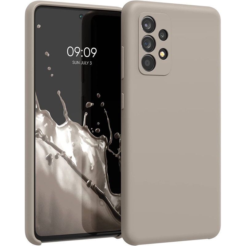 KW Samsung Galaxy A52 / A52 5G / A52s 5G Θήκη Σιλικόνης Rubber TPU - Taupe - 54347.43